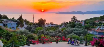 Faralya sea view private home in Fethiye for sale